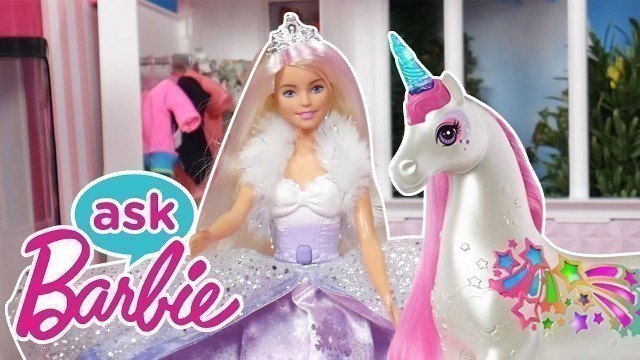 'Ask Barbie About Her Fab Fashion Looks with Unicorns! | @Barbie'