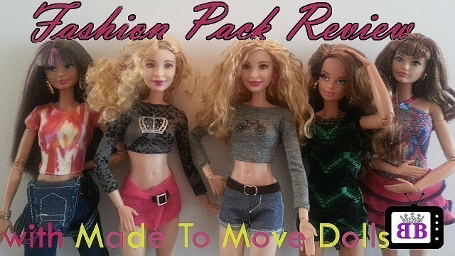 'Sparkle Girlz Clothing Pack Review BARBIE Fashion Show with Barbie Made To Move Doll Models 2'