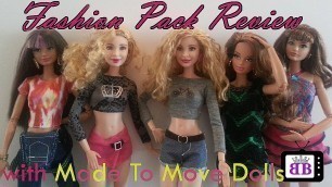 'Sparkle Girlz Clothing Pack Review BARBIE Fashion Show with Barbie Made To Move Doll Models 2'