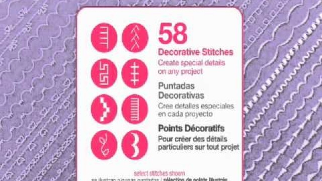 'SINGER® FASHION MATE™ 5500 Sewing Machine Stitches'