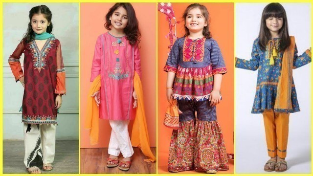 'Very Pretty Baby Girl Brands Desginer Dresses Designs || Little Girl Summer Eid Dresses Designs 2021'