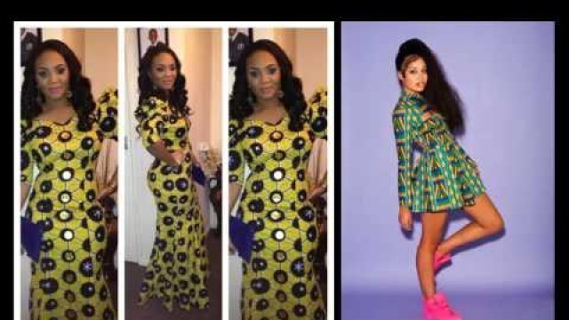 'African Fashion Wear And Cloths Set | Long African Trendy Dresses Picture Ideas For Women Romance'