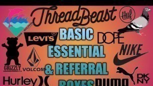 'THREADBEAST BASIC, ESSENTIAL & REFERRAL BOXES BEST MEN\'S STREETWEAR CLOTHING SUBSCRIPTION'