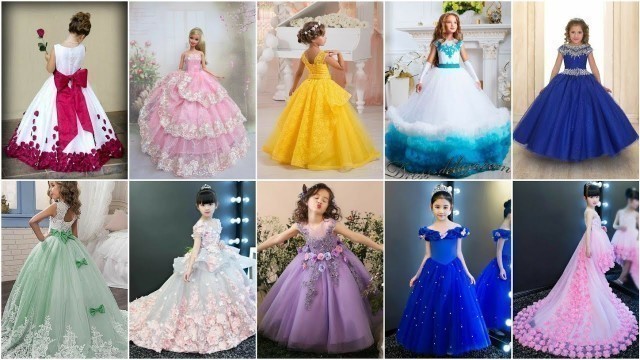 'BALL GOWN DRESSESS FOR KIDS /LITTLE GIRL PARTY WEAR DRESSES IDEAS'