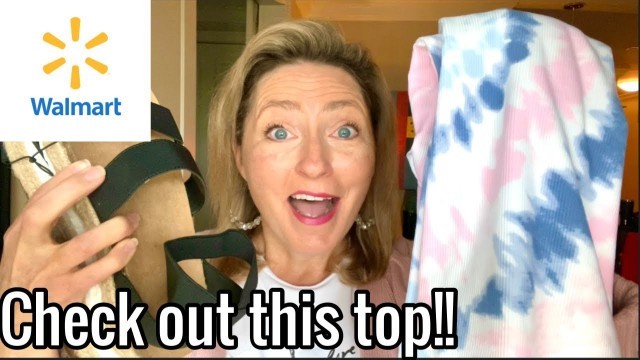 'WALMART CLOTHING HAUL & TRY ON // Over 50 // Check out this $7 top!!'