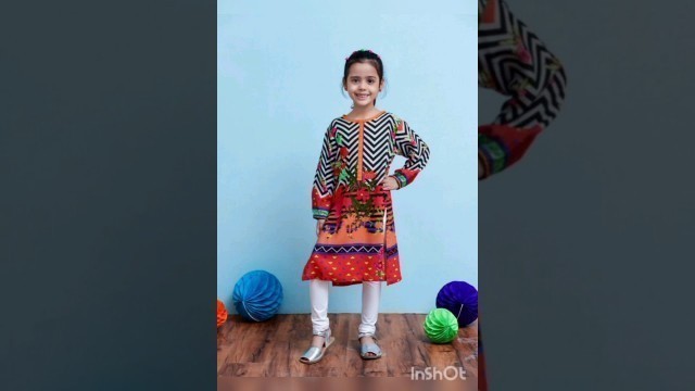 'Little Girl summer kurti dresses designs ideas'