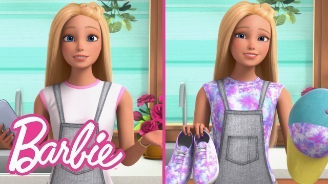 'DIY Fashion Hacks ft. TIE DYE & SPARKLE PURSE CRAFTS | Barbie Vlogs | @Barbie'