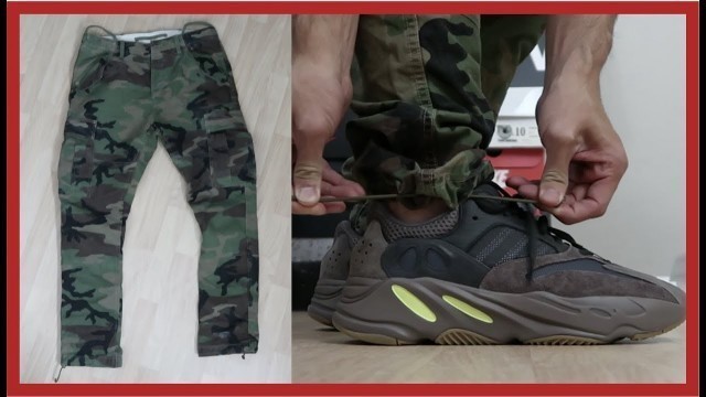 'CAMO PANTS MEN STREETWEAR'