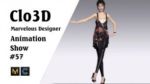 'CLO 3D Runway- Virtual Fashion Show- Clo3D- Marvelous Designer | Clo3D animation (P57) | Fashion 3D'