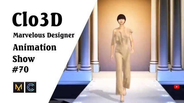 'CLO 3D Runway- Virtual Fashion Show- Clo3D- Marvelous Designer | Clo3D animation (P70) | Fashion 3D'