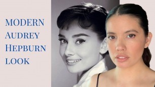 'AUDREY HEPBURN LOOK | MODERN Audrey street style and makeup | not a costume look | get the look'