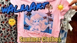 'Summer Clothes 2020 at Walmart • Little Girl clothing section'