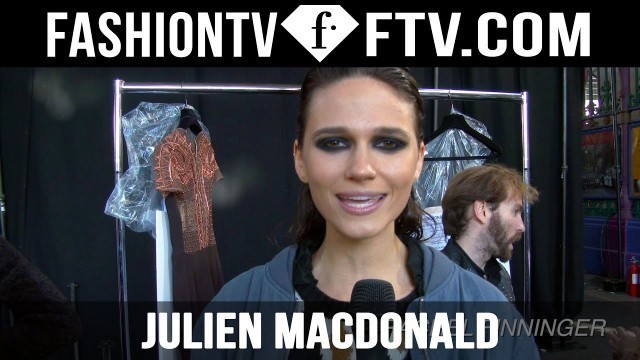 'Hairstyle at Julien MacDonald Spring 2016 London Fashion Week | FTV.com'