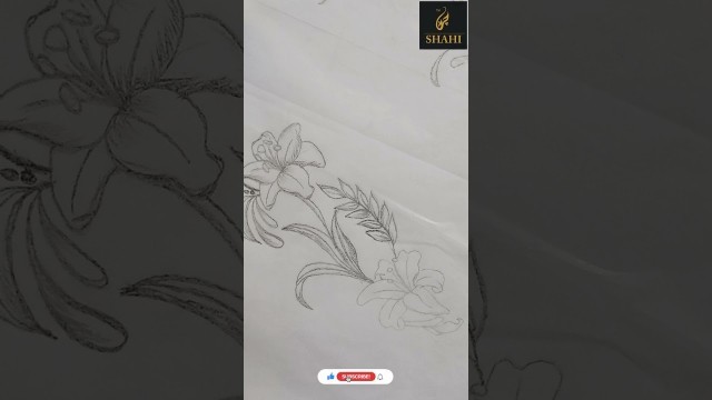 'Fashion Sketches * Embroidery Pattern * Customization #youtubeshorts #shorts #fashionsketching #zari'