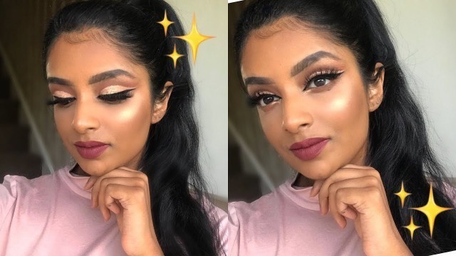 'Bronzy Cut Crease Glam ft. BH Cosmetics Carli Bybel Palette @beautybaycom AD | Nivii06'