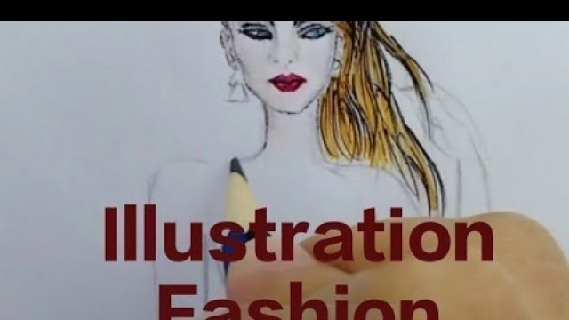 'Illustration Fashion Design 2022 | humen and fashion sketching | fashion design drawing show Elen'