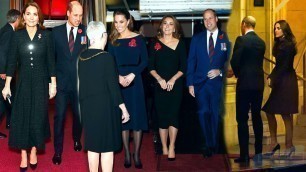 'Elegant Duchess: Kate Middleton Looks Gorgeous In Black Dress Into 2016 to 2021 At Royal Albert Hall'