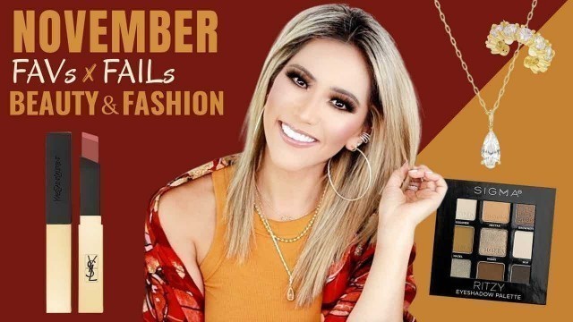 'NOVEMBER FAVORITES 2021 | MONTHLY BEAUTY FAVS X FAILS | FASHION & JEWELRY HAUL'