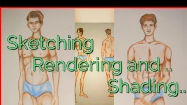 'Sketching, Rendering and Shadding .. Male Body Figure Fashion Figures .. | Design, Art, Drawing'