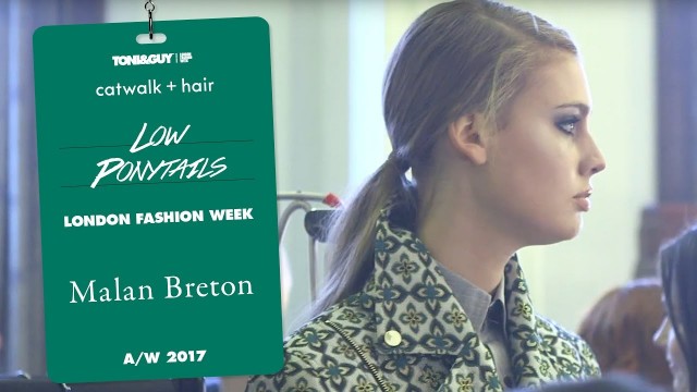 'Catwalk hair: 60\'s romantic hair for Malan Breton at London Fashion Week AW17'