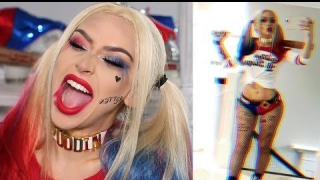 'HARLEY QUINN HALLOWEEN TRANSFORMATION | Carli Bybel'