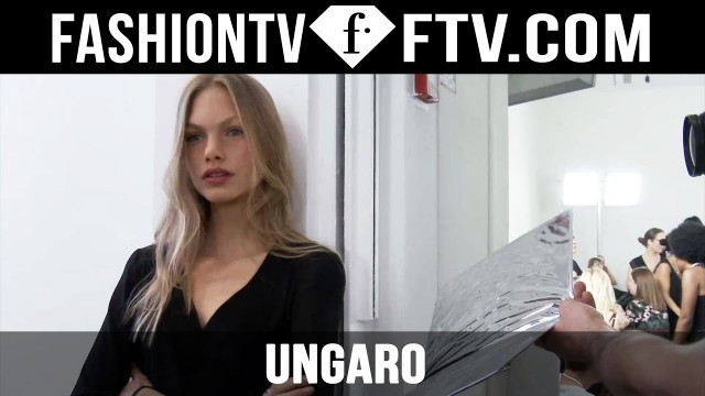 'Hairstyle at Ungaro Spring 2016 Paris Fashion Week | FTV.com'