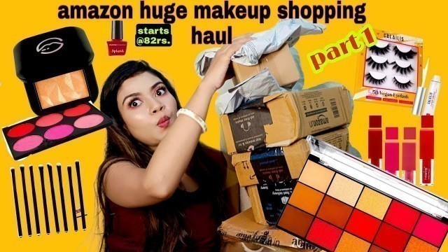 'Amazon fashion/Beauty/Makeup Shopping haul starts@82rs.|affordable must have makeup for Durgapuja|'