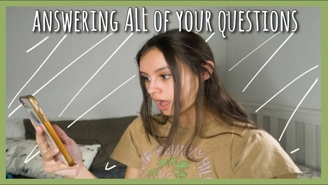 'FIRST Q&A OF 2020 (modeling, music, school, etc.) | ABBY SEMENICK'