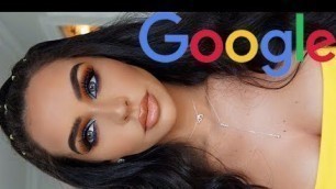 'GOOGLE PICKS MY MAKEUP CHALLENGE! Carli Bybel'