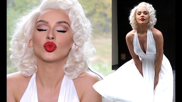 'MARILYN MONROE HALLOWEEN TRANSFORMATION | Carli Bybel'