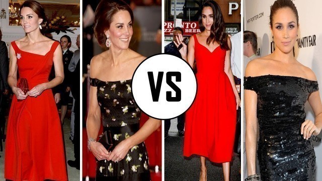 'Kate Middleton Vs Meghan Markle | Fashions | 2017'