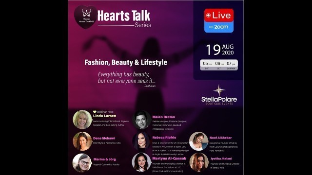 'Malan Breton /HEARTS TALK Series Part 5/2 19.8.2020 Fashion, Beauty & Lifestyle'