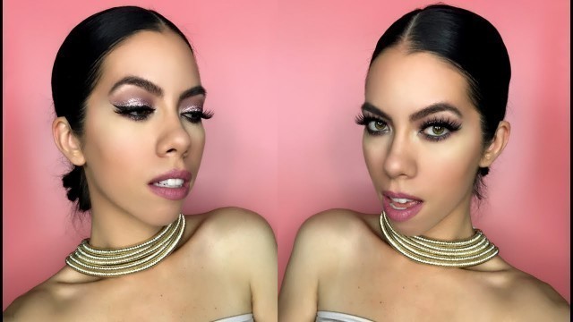 'Pink Glitter Glam l Birthday GRWM Collab l Carli Bybel Palette'