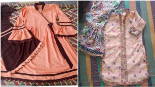 'Baby girl #handmade #summer dresses desighn 2021 #fashionbeauty گھر پر سلائ کیے گئے بچیوں کے کپڑے'