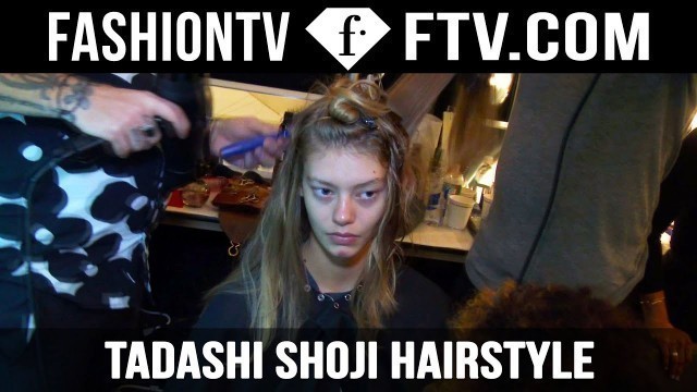 'Tadashi Shoji Hairstyle SS16 | New York Fashion Week NYFW | FTV.com'