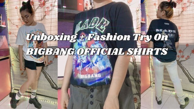 '[Unboxing + Fashion Try On] My First ever Official Shirts from YG Select! BIGBANG & G-DRAGON Shirts!'