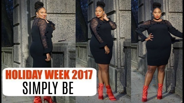 'Plus Size Holiday Outfit Ideas| Simply Be| Holiday Week 2017'