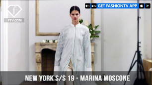 'New York Fashion Week Spring/Summer 2019 - Marina Moscone | FashionTV | FTV'