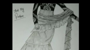 'Indian dress sketches| dress sketches pencil sketch|'