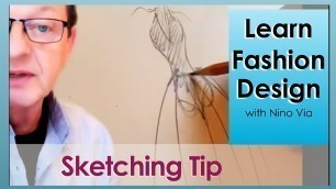 'Quick Sketch Fashion Design ~ Tips For Fashion Sketching ~ Learn Fashion Designing Online.'