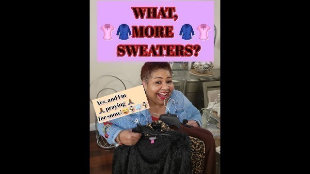 '*** DILLARDS CLEARANCE CENTER - \"MORE SWEATERS\"  // PLUS SIZE FASHION // FASHION OVER 60 ***'