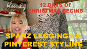 'Unboxing Leopard Spanx And Styling With Pinterest *Fashion Over 60 Day One Twelve Days of Christmas'