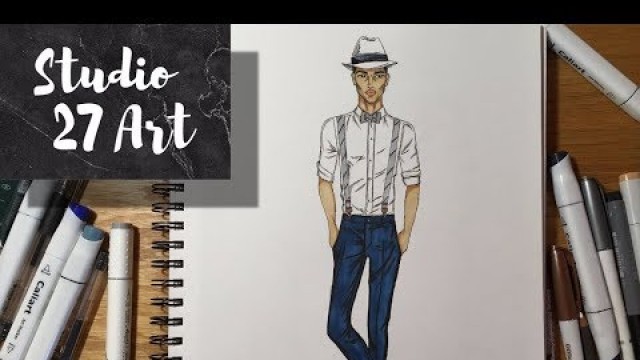 'Men\'s Fashion Illustration'