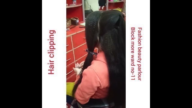 'Hair clipping @fashion beauty parlour'