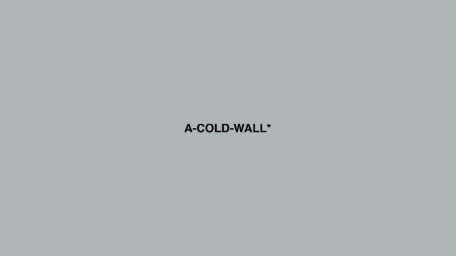 'A-COLD-WALL* London Fashion Week Mens Installation - Live'